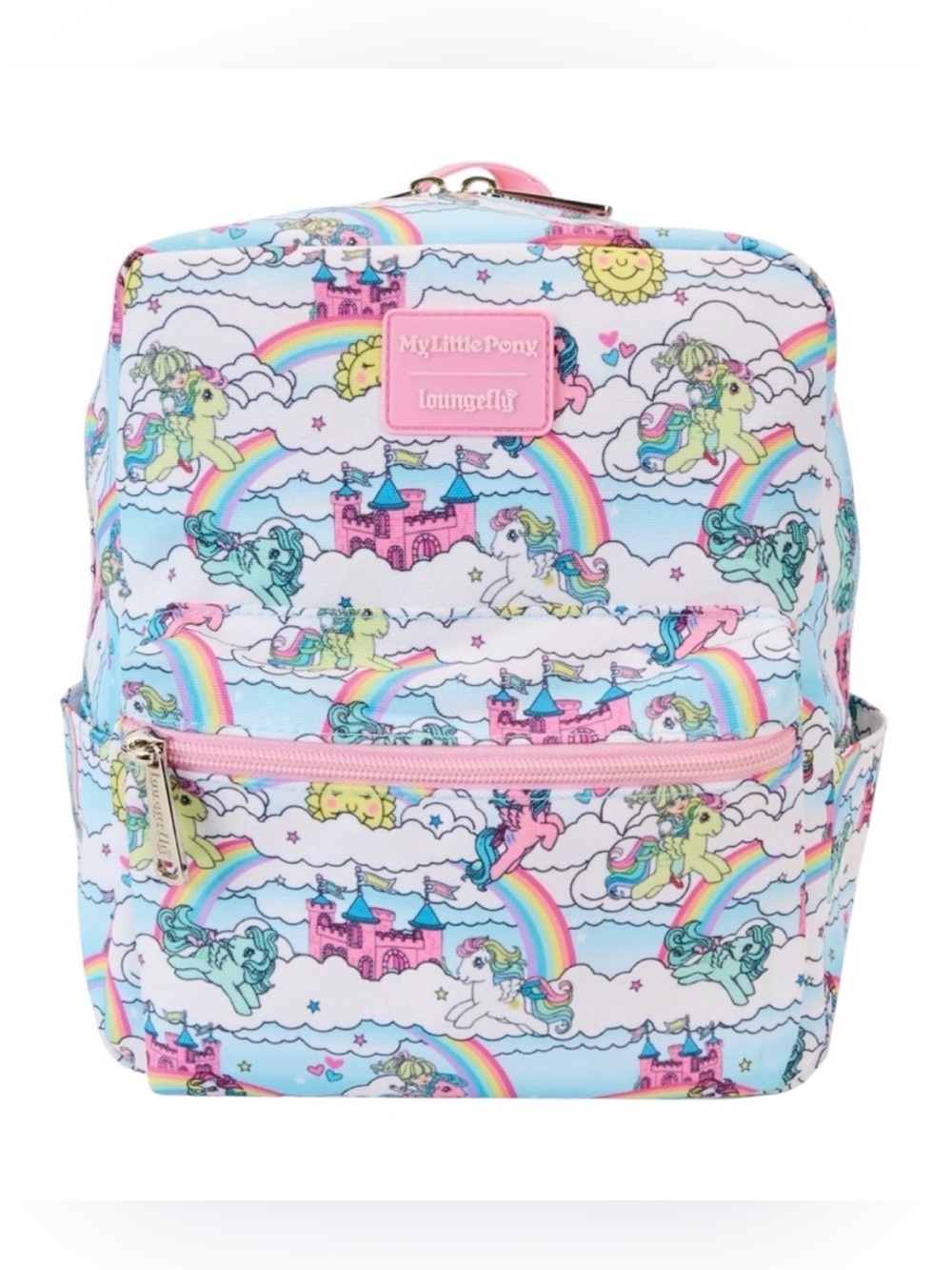Loungefly Hasbro My little Pony AOP Mini Nylon Backpack New With Tags
